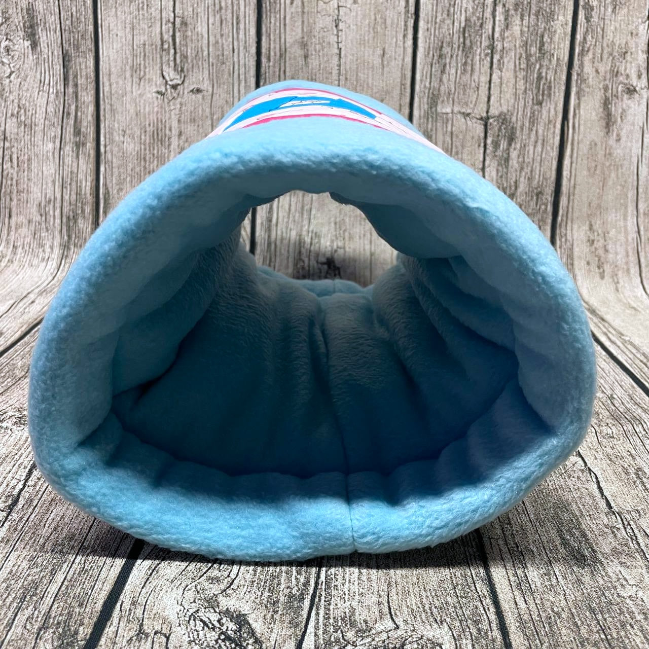 Kuschelrolle Kuscheltunnel - Charity Patchwork 2026 - Bunt Eisblau