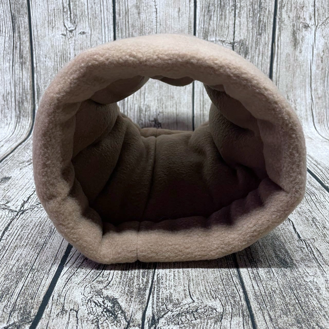 Kuschelrolle Kuscheltunnel - Charity Patchwork 2026 - Bunt Taupe