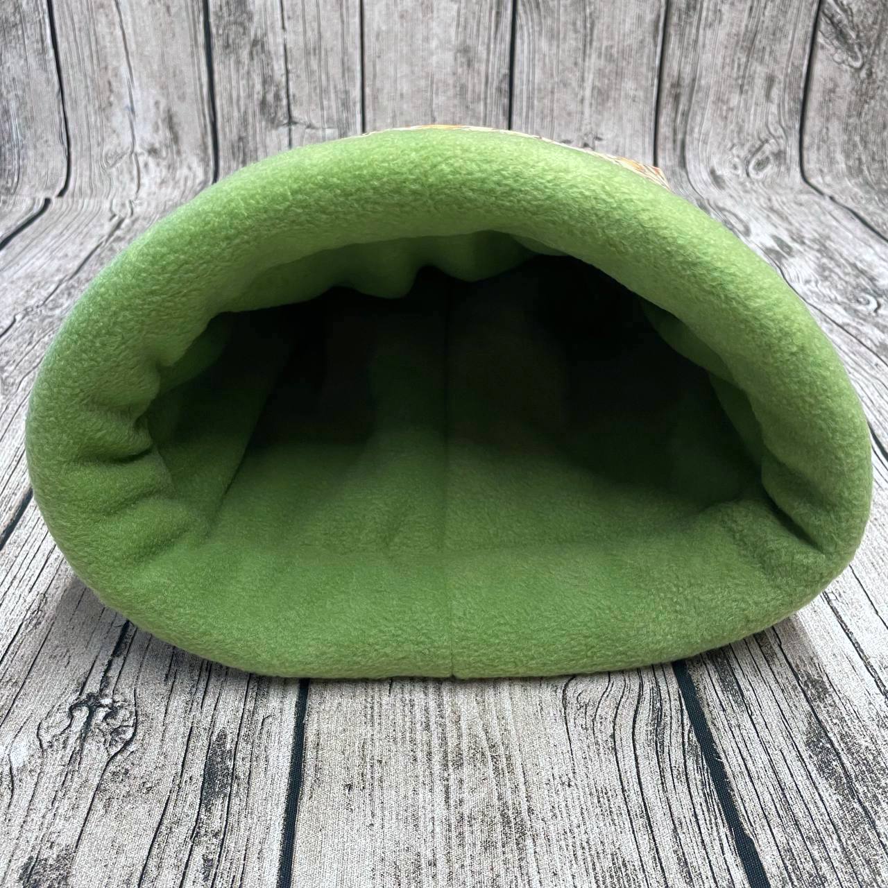 Kuschelsack - Rehe Igel Füchse Lindgrün