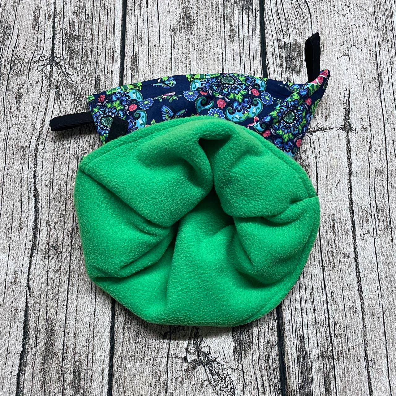 Durchhängematte M - Blumen Vögel Schmetterlinge Dunkelblau Grün