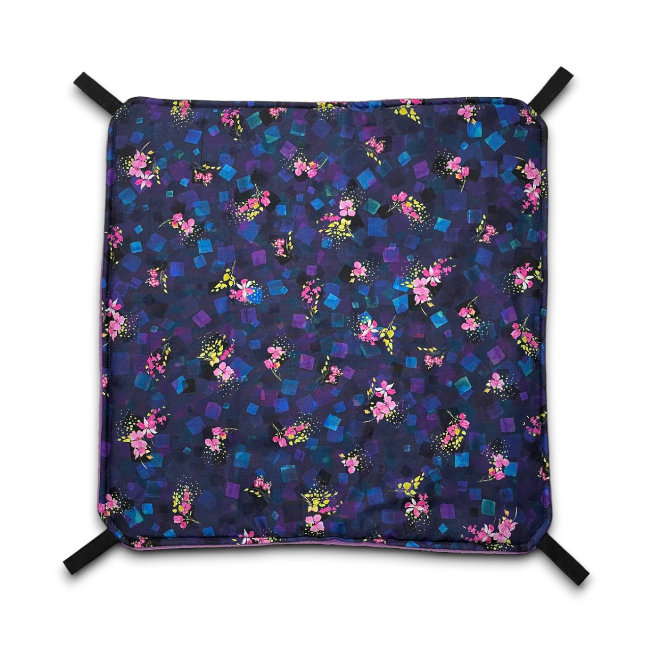 Hängematte XL - Blumen Quadrate Lila