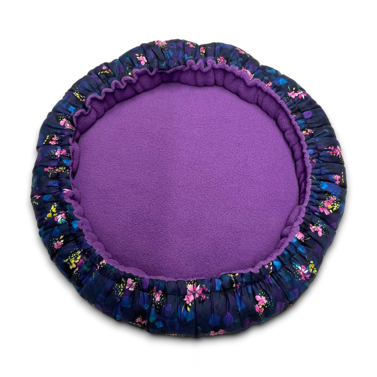 Wolkenbettchen - Blumen Quadrate Lila
