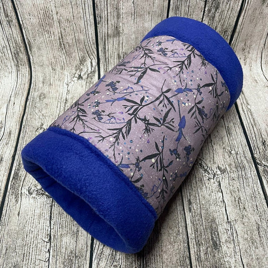 Kuschelrolle Kuscheltunnel - Magische Blumen Dunkelblau