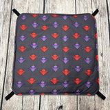 Hängematte XL mit Volumenvliesfüllung - Batwinged Angel And Devil