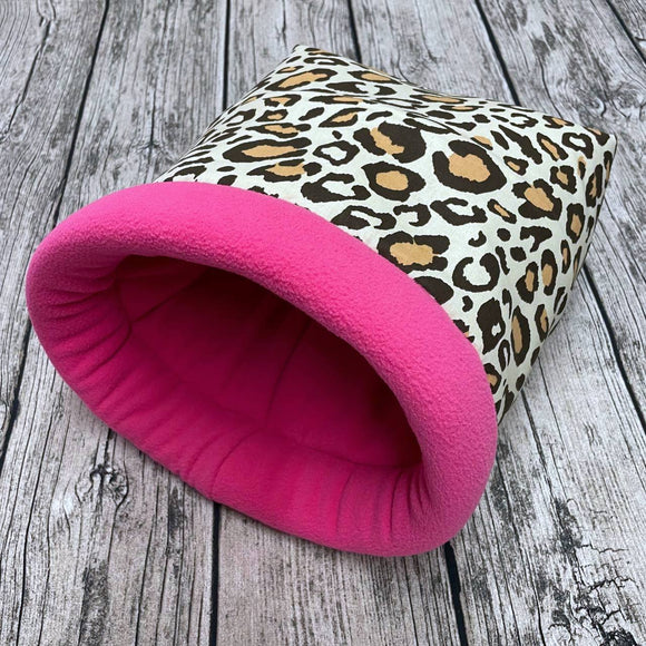 Kuschelsack - Leopardenmuster Pink